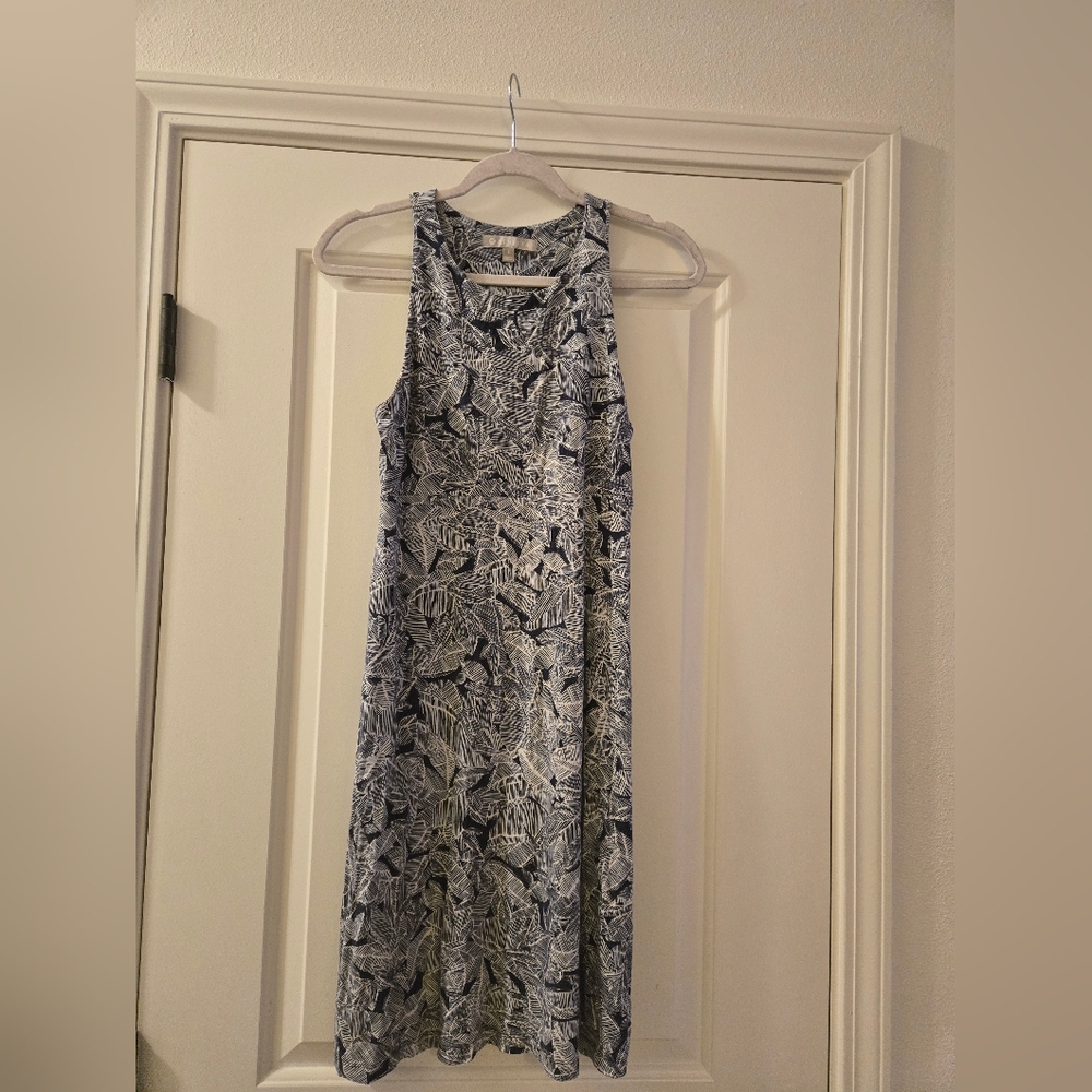 Athleta Black and White Floral Maxi Dress